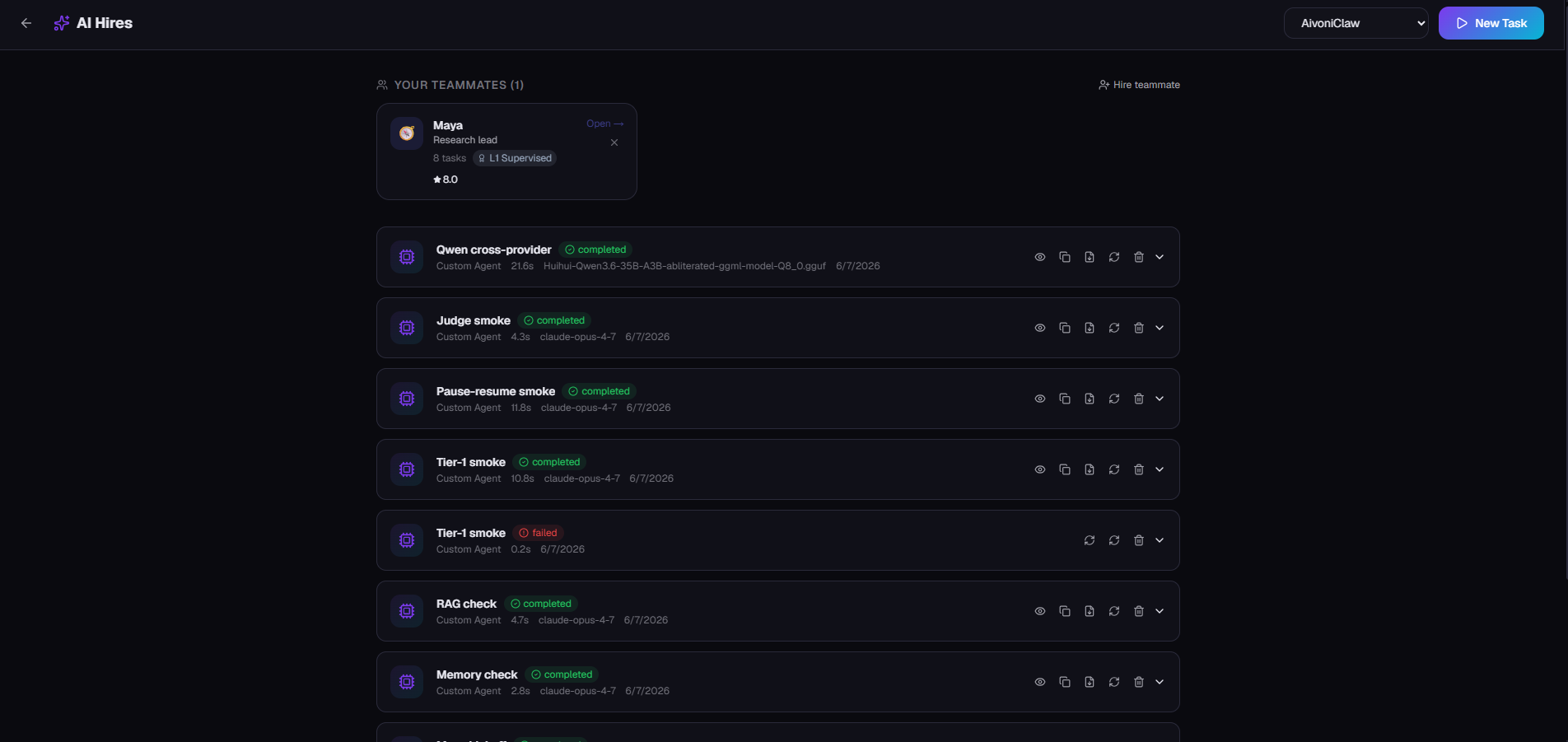 Watcher configuration: cron, activity, WhatsApp triggers